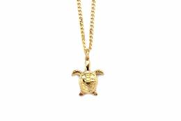 Handmade Gold Plated Necklace Turtle