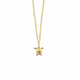 Handmade Gold Plated Necklace Turtle