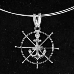 Handmade Silver Necklace Anchor