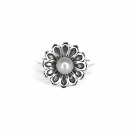 Handmade Silver Ring Chrysanthemum