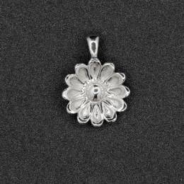 Handmade Silver Necklace Chrysanthemum