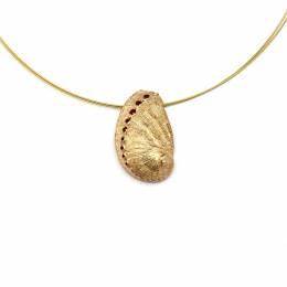 Handmade Gold Plated Silver Necklace Natural <<Nautilos>>