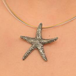 Handmade Silver Necklace Starfish